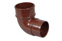 Floplast Rainwater RB1BR 68mm Round 92D Offset Bend Brown