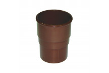 Floplast Rainwater RS1BR 68mm Round Pipe Socket Brown