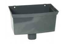 Floplast Rainwater RHS1G Hopper 65mm Square / 68mm Round Grey