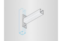 Unistrut P2663T Slotted Cantilever Arm 600mm HG