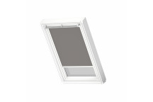 Velux DKL UK08 White Frame Manual Blackout Blind - Grey