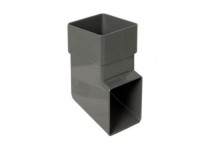 Floplast Rainwater RBS3AG 65mm Square Shoe Anthracite