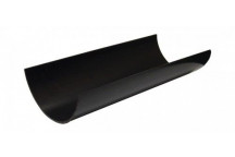 Floplast Half Round RG4B 112mm Gutter 4m Black