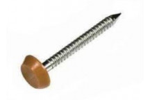 Fasten-It 65mm Plastic Top Nails OA1 Golden Oak (100)