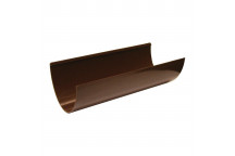 Floplast Hi-Cap RGH4BR Gutter 4m Brown