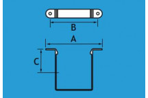 Alumasc RW33/PC 75x75mm Pipe Clip PPC