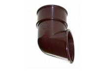 Floplast Rainwater RB3BR 68mm Round Shoe Brown