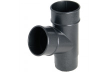 Floplast Rainwater RY1CI 68mm Round 67D Branch CI Black