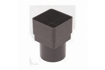 Floplast Rainwater RDS2AG 65mm Sq to 68mm Round Adaptor Anthracite Gre