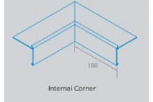 Ryno 18.5160 GRP Trim F3 Internal Angle White