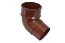 Floplast Rainwater RB2BR 68mm Round 112D Offset Bend Brown