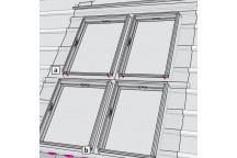 Velux EKW PK10 0006E Flashing to 120mm Tile Top RH Quattro