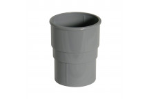 Floplast Rainwater RS1G 68mm Round Pipe Socket Grey