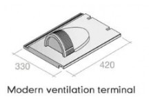 Marley Modern Vent Terminal 295 Smooth Grey 28