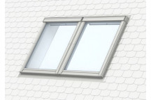 Velux EKL FK04 4021E2 Slate Flashing Side By Side 100-160mm Gap White