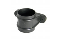 Floplast Rainwater RS2CI 68mm Round Pipe Socket Eared CI Black