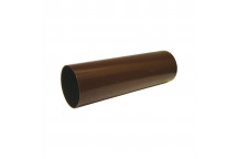 Floplast Rainwater RP2.5BR 68mm Round Downpipe 2.5m Brown