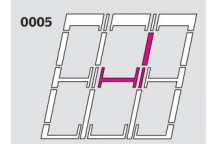 Velux EKX FK06 0005EE Combination Flashing Top/Mid Quatro Extension