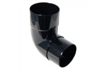 Floplast Rainwater RBH1B 80mm Round 92D Offset Bend Black