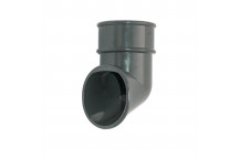 Floplast Rainwater RB3A 68mm Round Shoe Anthracite