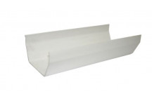 Floplast Squareline RGS4W 114mm Gutter 4m White