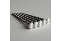 Fasten-It 30mm Plastic Top Pins WH1 White (250)