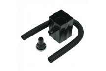 Floplast Rainwater RVS1B 65mm Square / 68mm Round Diverter Black