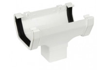 Floplast Squareline ROS1W 114mm Running Outlet White