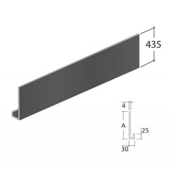 Alutec Evoke FC1435 Fascia C 435mm x 3m Slate Grey