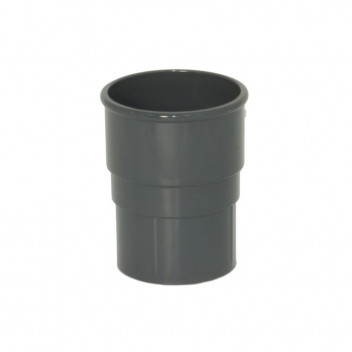 Floplast Rainwater RS1A 68mm Round Pipe Socket Anthracite