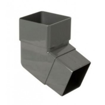 Floplast Rainwater RBS2AG 65mm Square 112D Offset Bend Anthracite