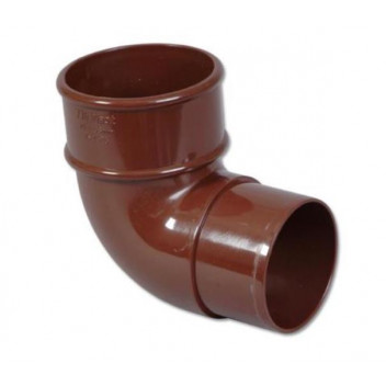 Floplast Rainwater RB1BR 68mm Round 92D Offset Bend Brown