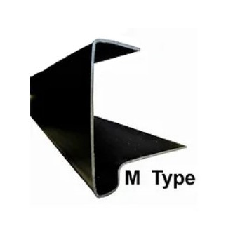 European Plastics 6MBL Type M Concrete Dry Verge 6m Black