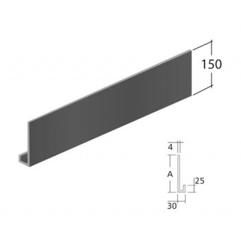 Alutec Evoke FC1150 Fascia C 150mm x 3m Slate Grey