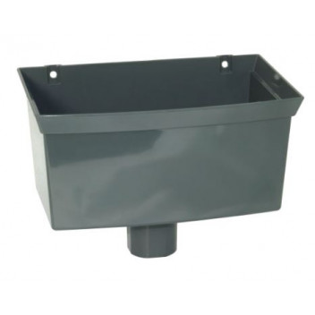 Floplast Rainwater RHS1G Hopper 65mm Square / 68mm Round Grey