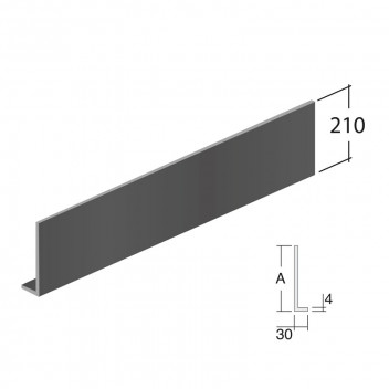 Alutec Evoke FB1210 Fascia B 210mm x 3m Umbra Grey