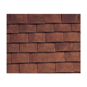 Sandtoft 2453240796 Clay Goxhill Plain Eave Tile Dark Red