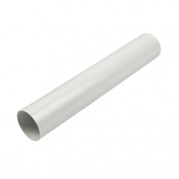 Floplast Rainwater RP4W 68mm Round Downpipe 4m White