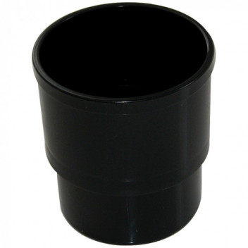 Floplast Rainwater RSH1B 80mm Round Pipe Socket Black