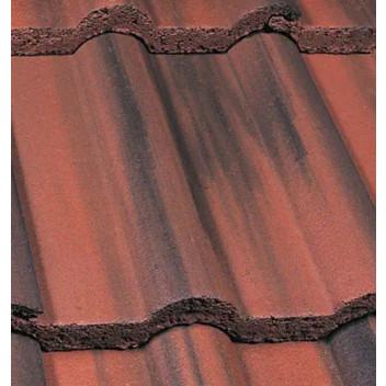 Marley Double Roman Half Tile 102 Old English Dark Red 80