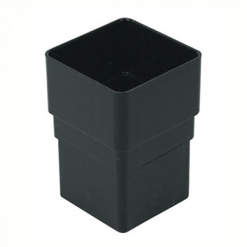 Floplast Rainwater RSS1B 65mm Square Pipe Socket Black