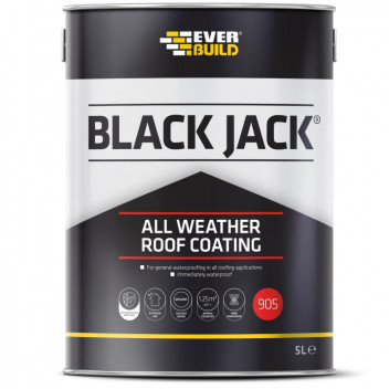 Sika 90505 905 All Weather Roof Coating 5ltr Black