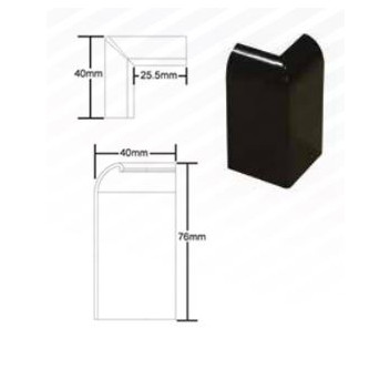 SureEdge Drip Trim External Corner Black Each