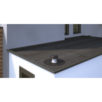 Ubbink OFT2 Flat Roof Vent Terminal Felt 110mm