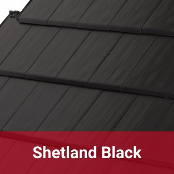 Lagan TBSHETBLKTILE Shetland Interlocking Clay Tile Black