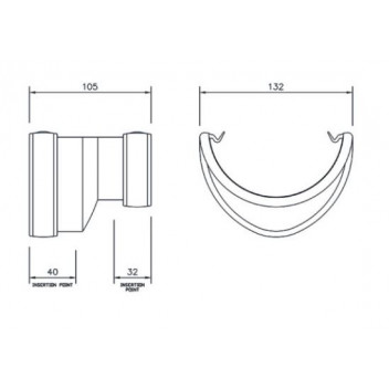 Floplast Hi-Cap RHR3BR Hi-Cap to HR Adaptor Brown