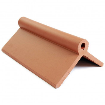 Red Bank Roll Top 90° Ridge Tile - Red