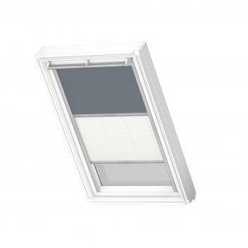 Velux DFD CK08 Duo Blackout Blind - Dark Petrol/White 4581S