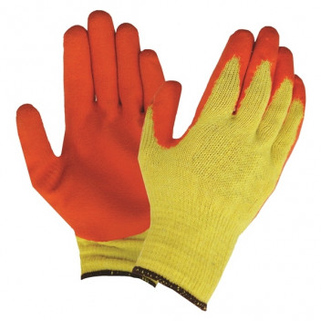 NSS KeepSAFE 659012100 Latex Coat Grip Gloves Size 9 Orange