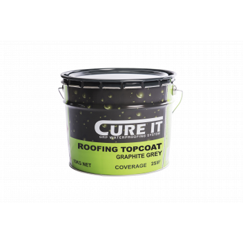 G&B TOPCUREITGRAPHITE10 Cure It Roofing Topcoat Graphite 10kg